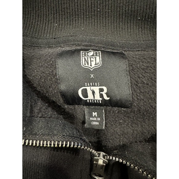 NFL X Darius Rucker Buffalo Bills Sweatshirt 1/4 Zip Mens Black Medium - Picture 6 of 8